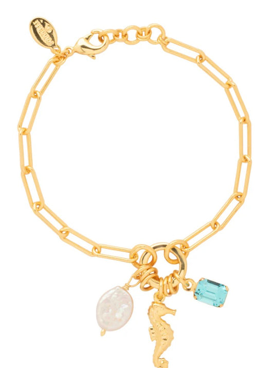 Sorrelli Seahorse Pendant Bracelet in Coastal Dreams