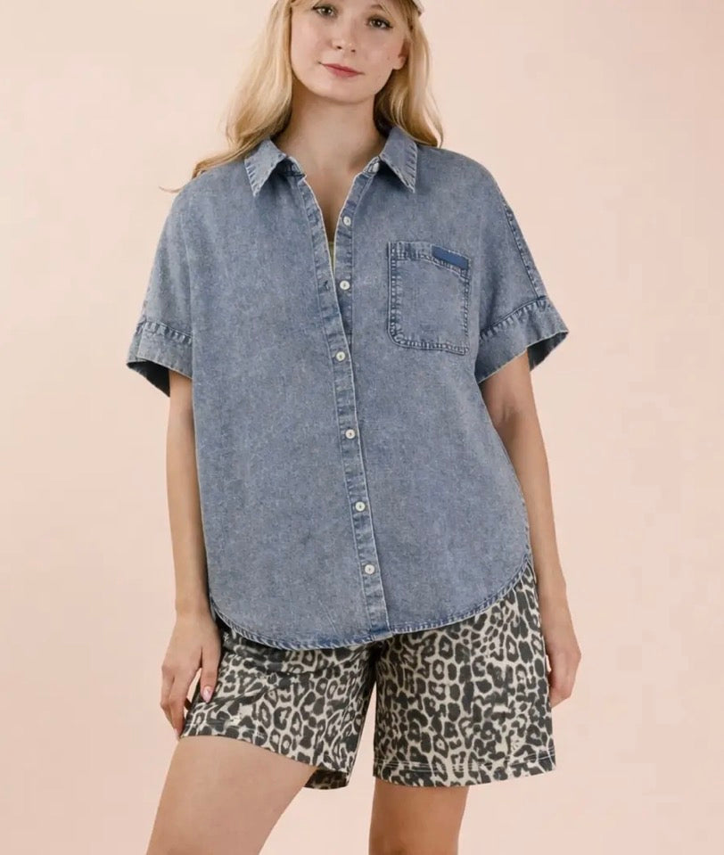 Dani Denim oversized Top