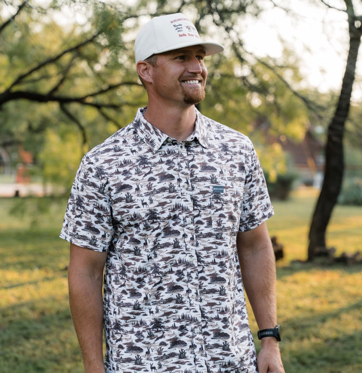 Burlebo Performance Button Up - Brush Country
