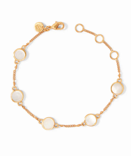 JULIEVOS VALENCIA DELICATE BRACELET MOTHER OF PEARL