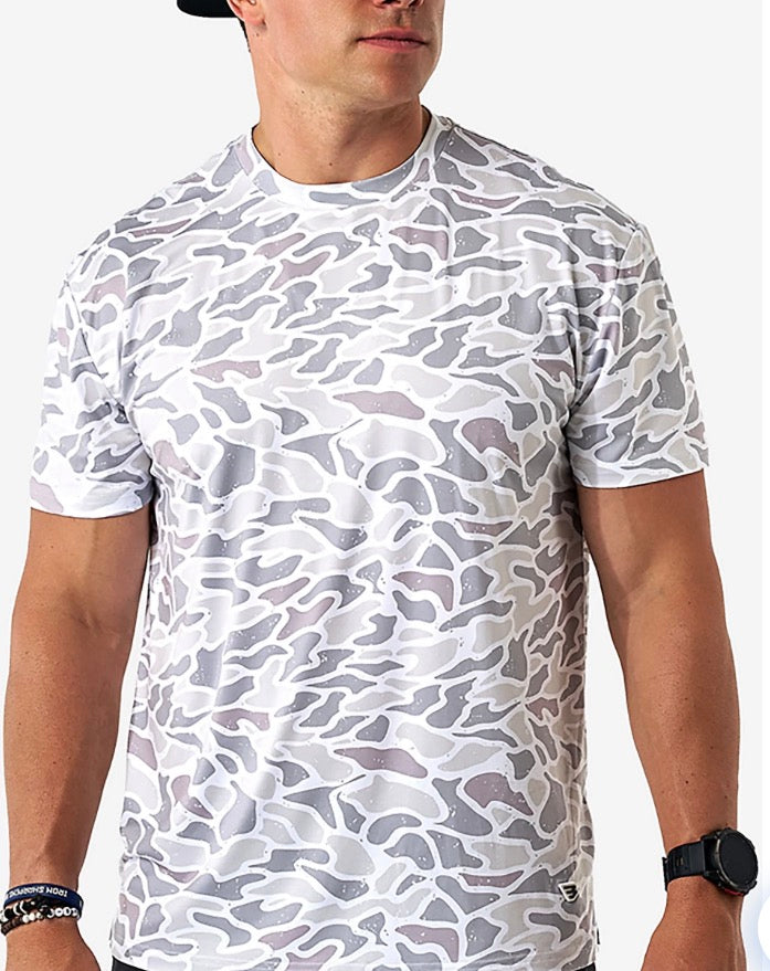 Burlebo Go-To Tee in White Camo