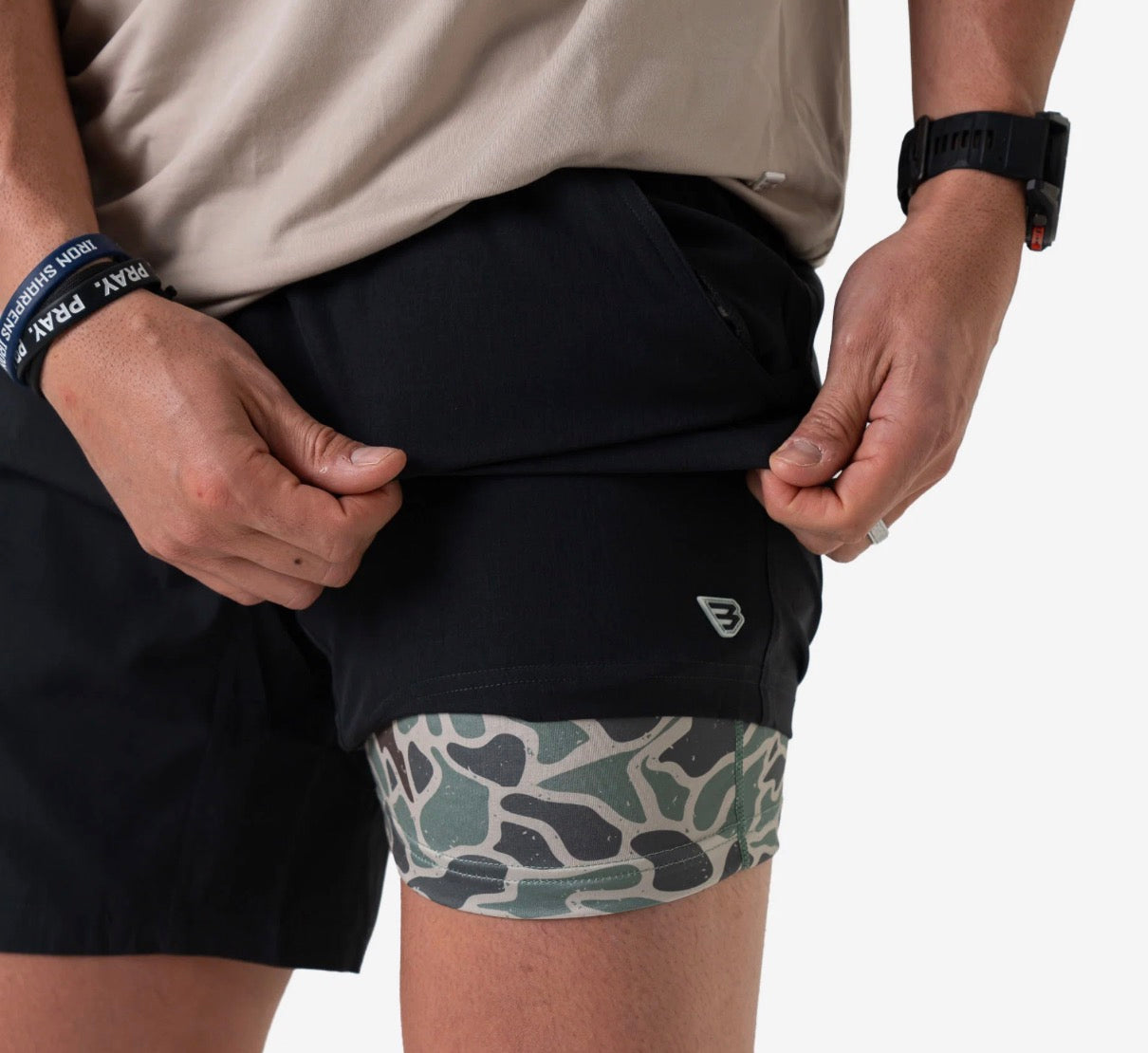 Burlebo Athletic Shorts 5.5 inseam in black