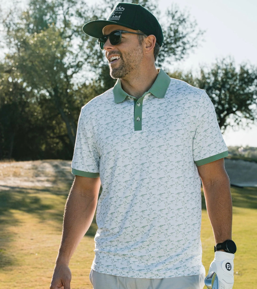Burlebo Performance Polo in Duck Season
