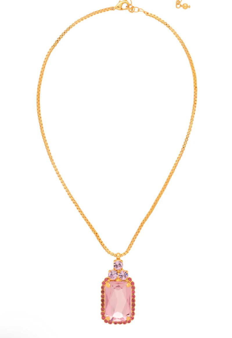 Sorrelli Viretta Embellished Pendant Necklace in Panama Rose