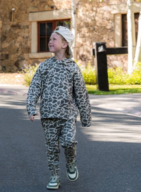Burlebo Youth Joggers in Classic camo