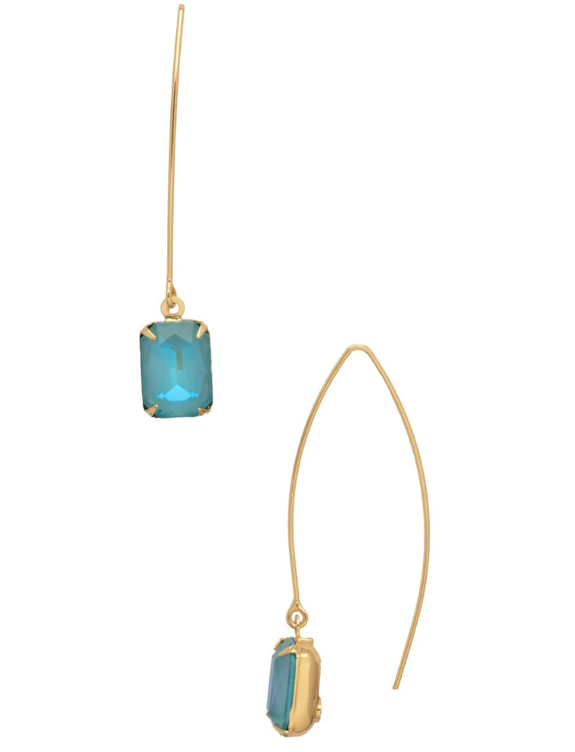 Sorrelli Bobbi Threaded earrings in Summer Blue Delite*