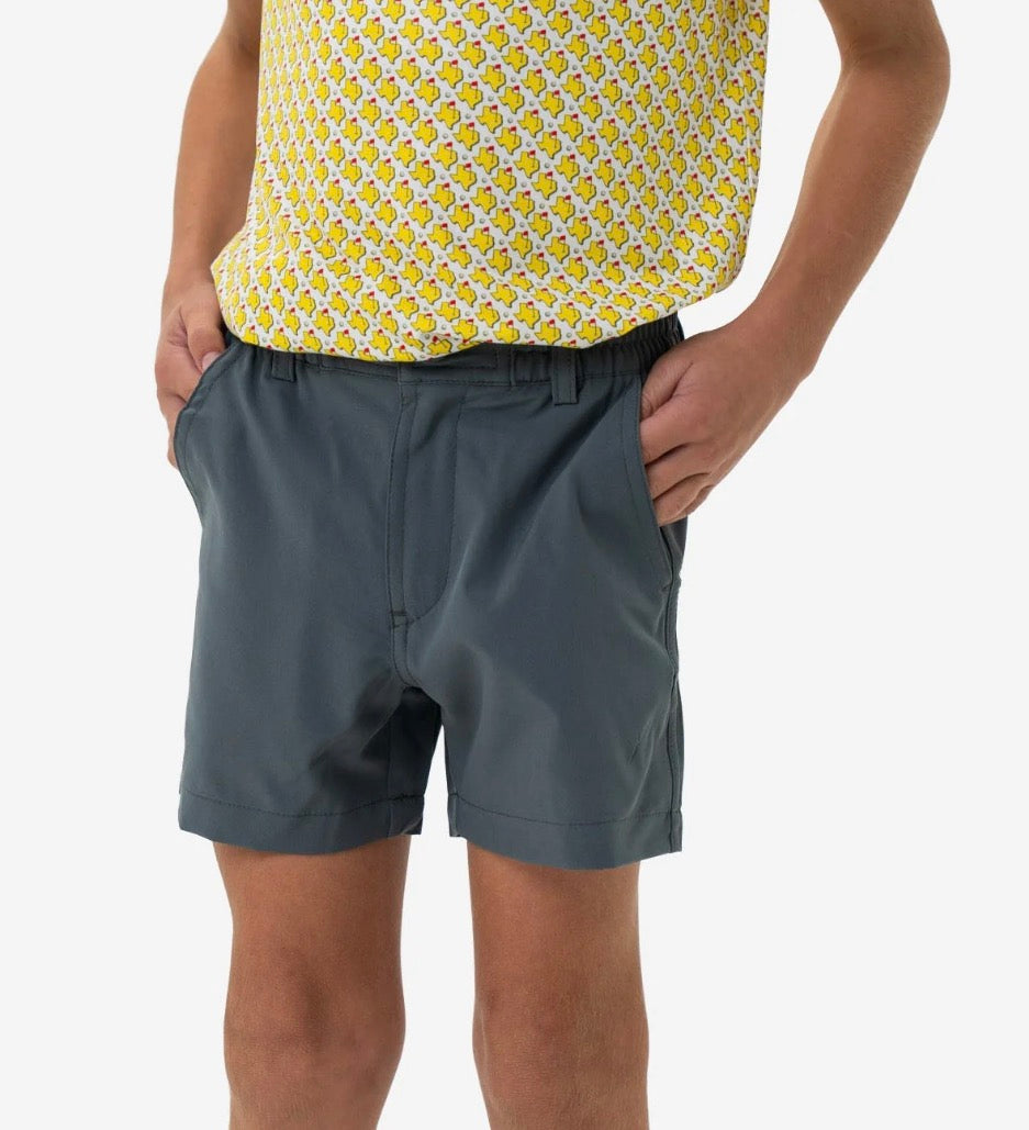 Burlebo Youth Everyday Short in River Rock Grey