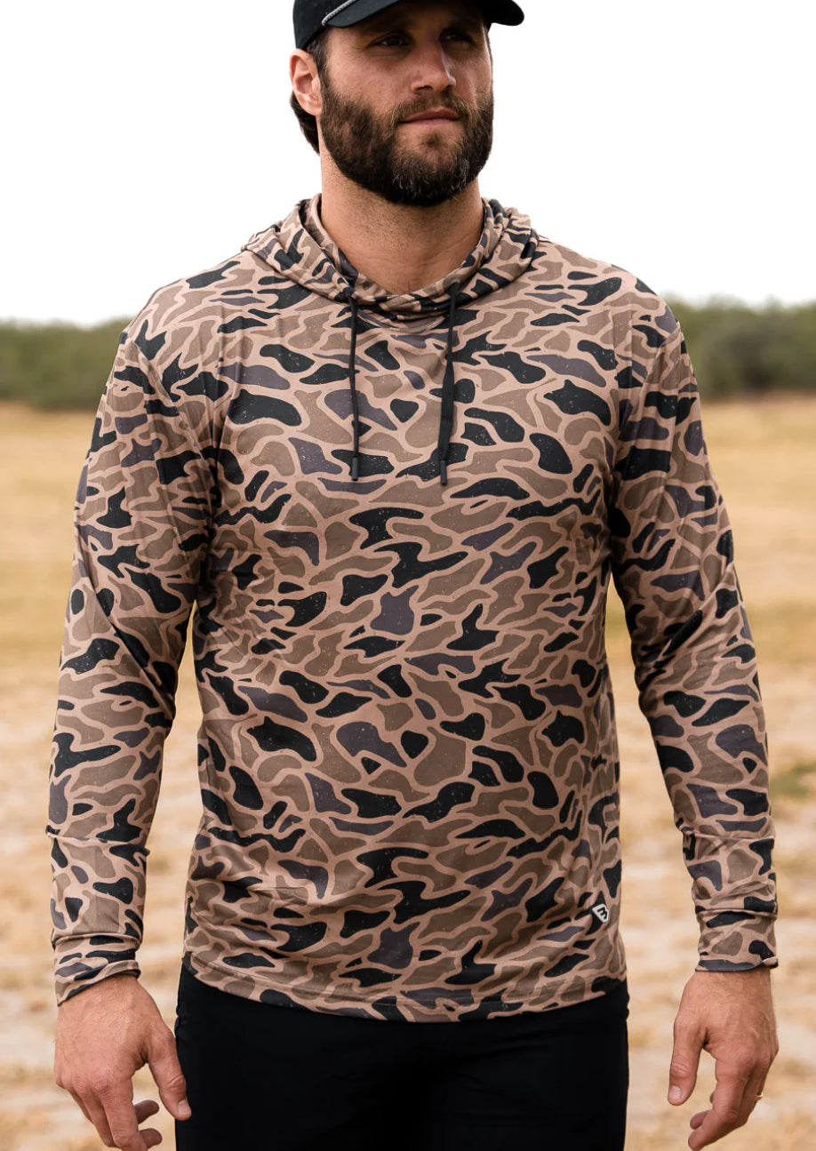 Burlebo Performance Hoodie in Gauge Camo