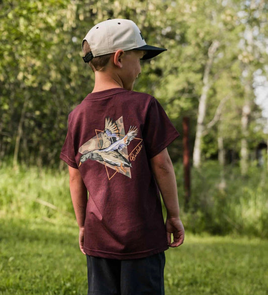 Burlebo Youth Short Sleeve Tee Pintail Diving Duck