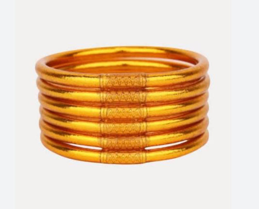 BuDhaGirl Gold All Weather Bangles - Set of 6