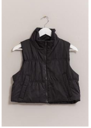 Layer Me Puffer Vest in Black