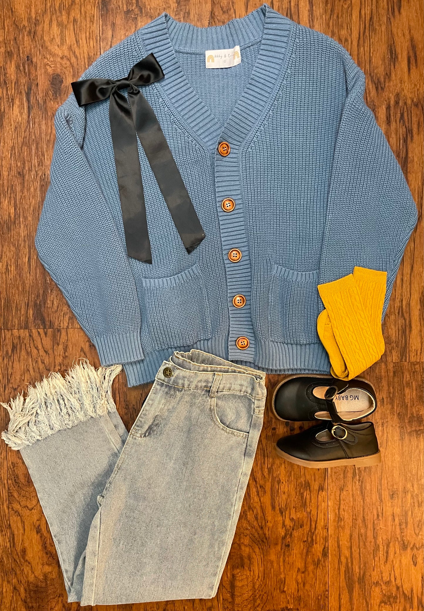 Blue pocket Cardigan