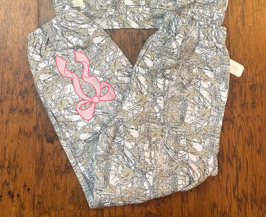 Preppy Bow Camo jogger