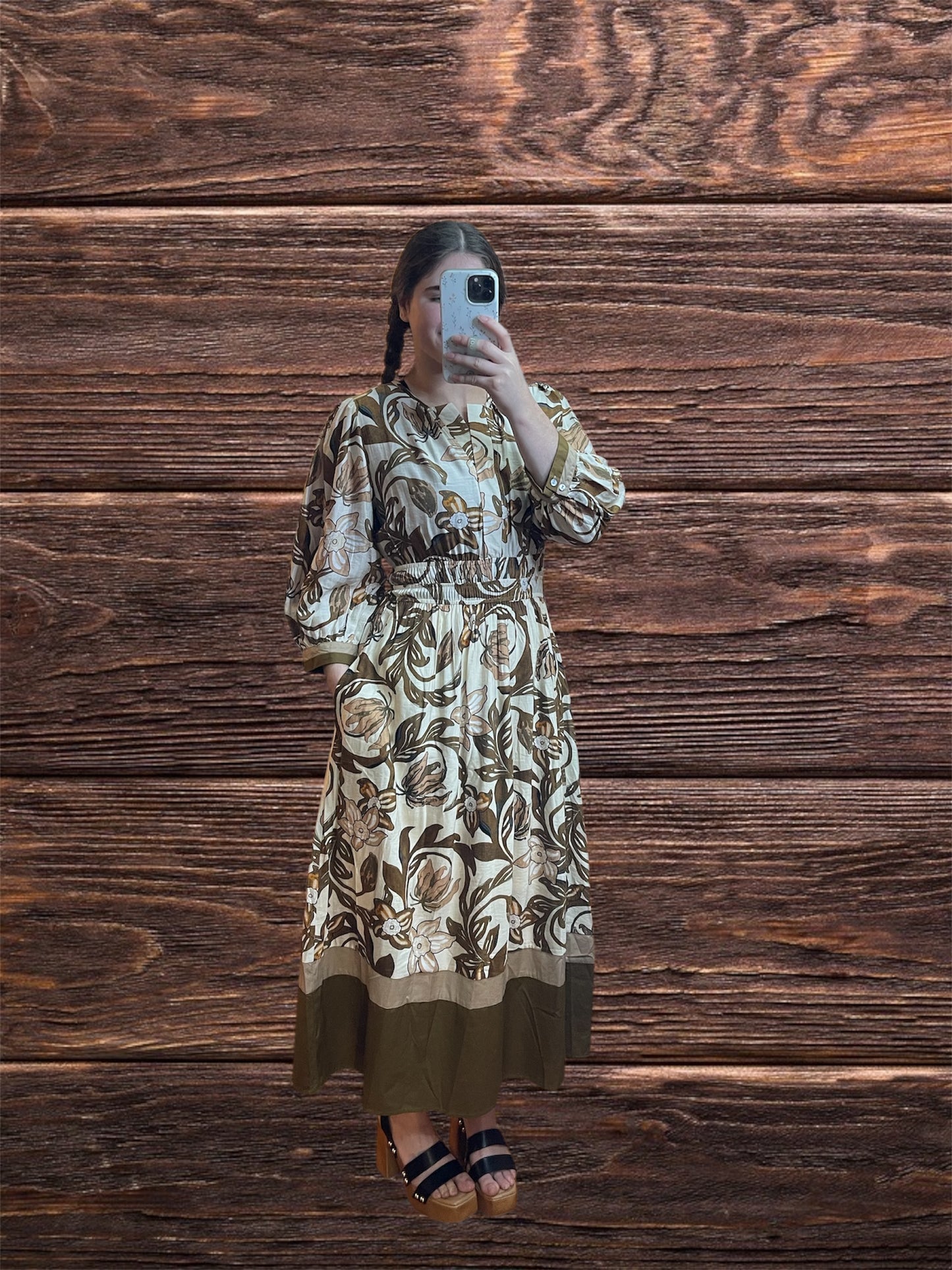 Autumn Aura Midi Dress