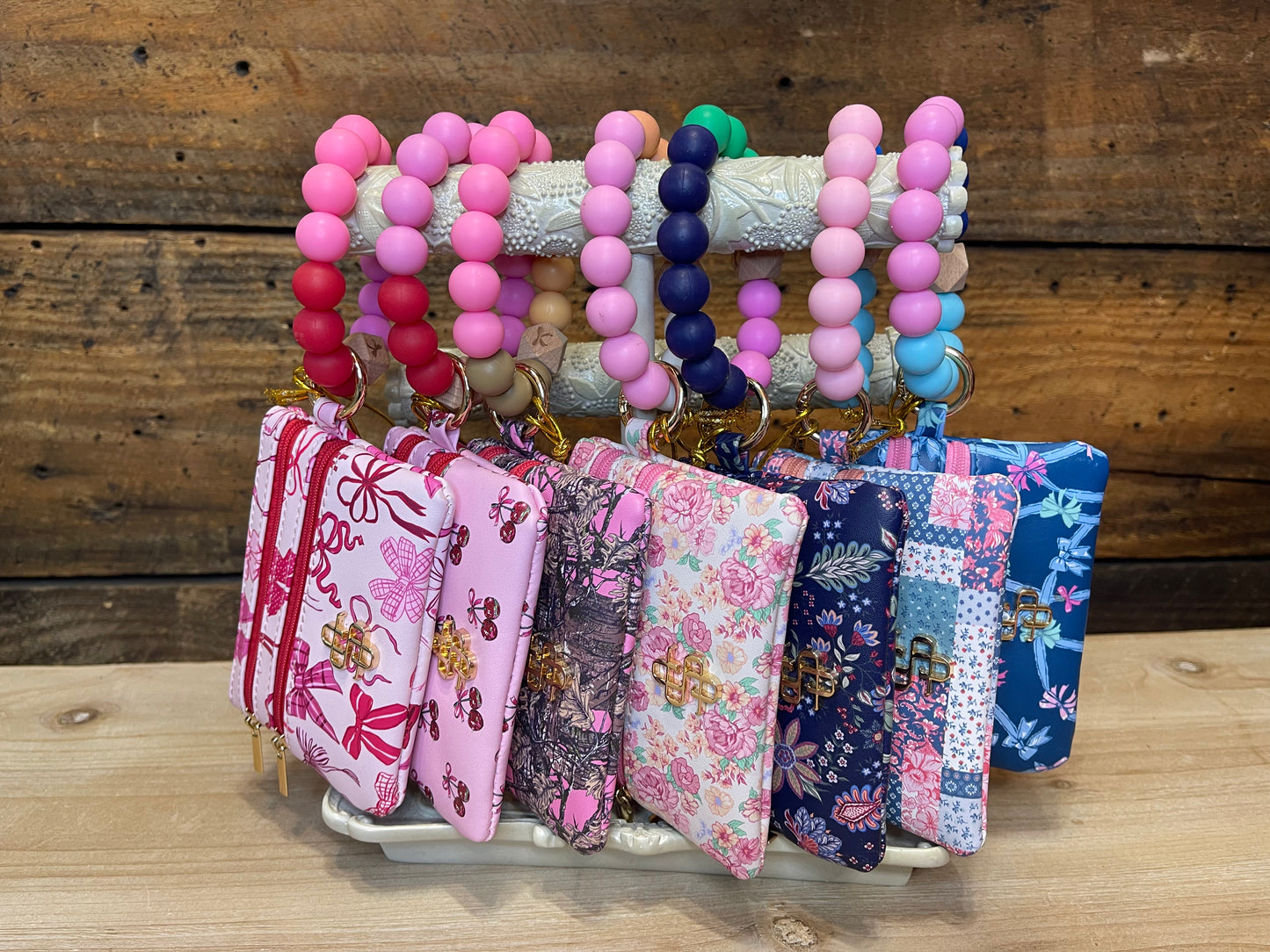Triple Zip Wristlet Wallet