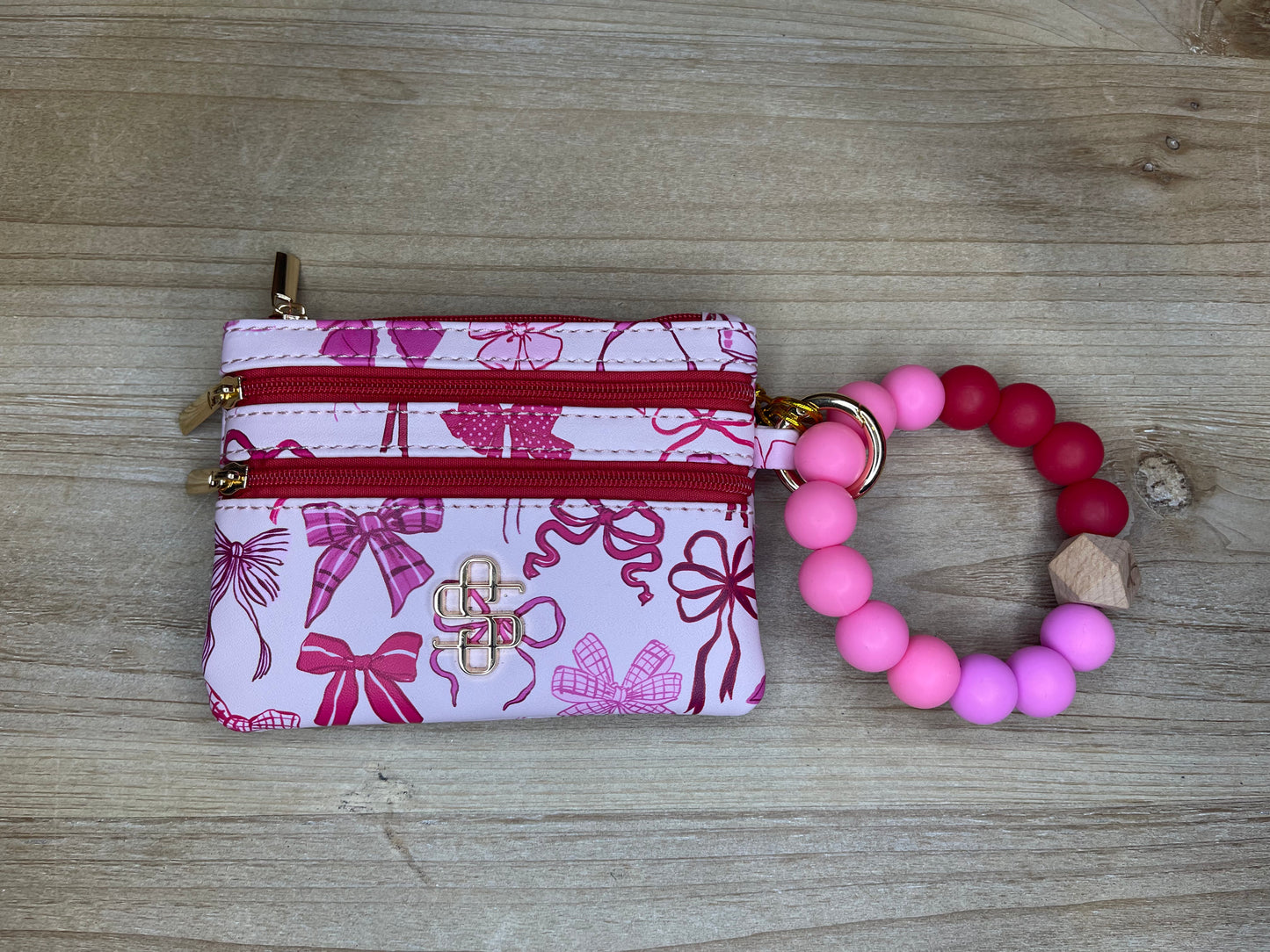 Triple Zip Wristlet Wallet