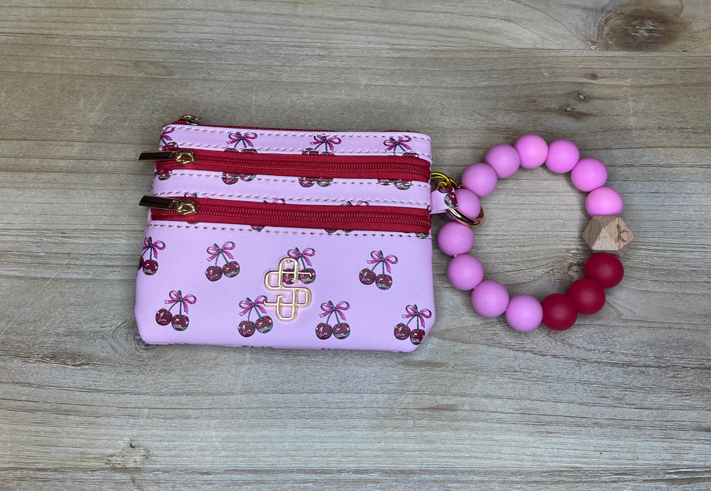 Triple Zip Wristlet Wallet