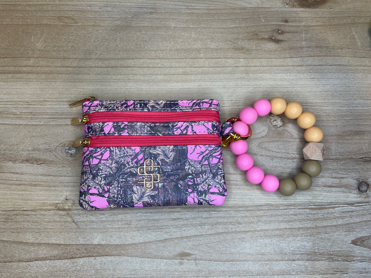 Triple Zip Wristlet Wallet