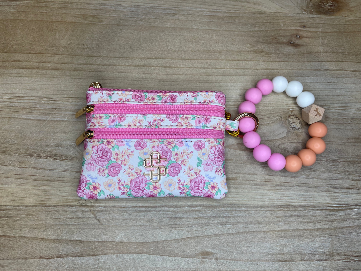 Triple Zip Wristlet Wallet
