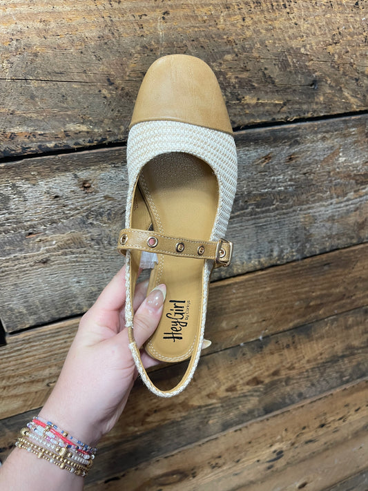 Raffia Poker Face Flats