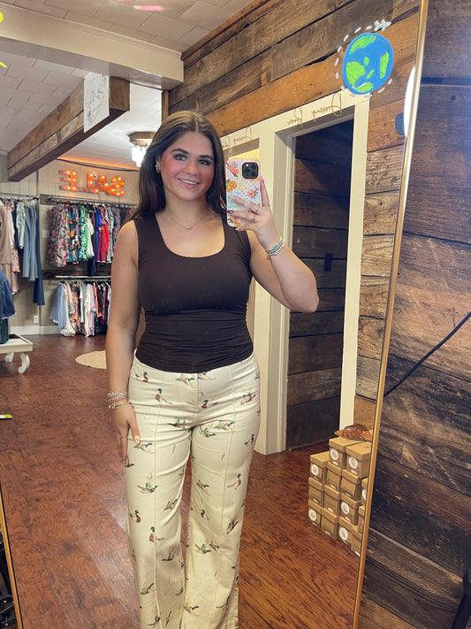 Mallory Mallard Wide Leg Jeans