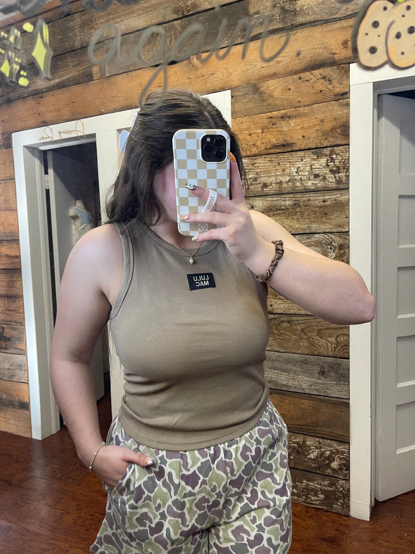 Lulu Mac Tank in Taupe