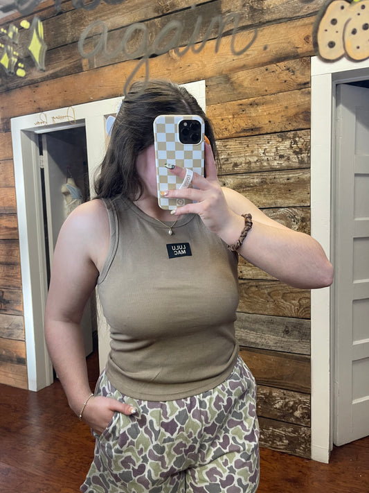 Lulu Mac Tank in Taupe