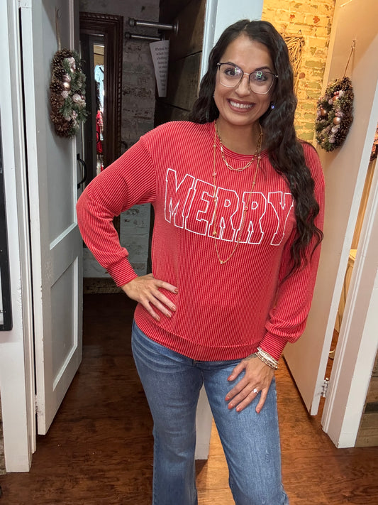 Ribbed Merry Top