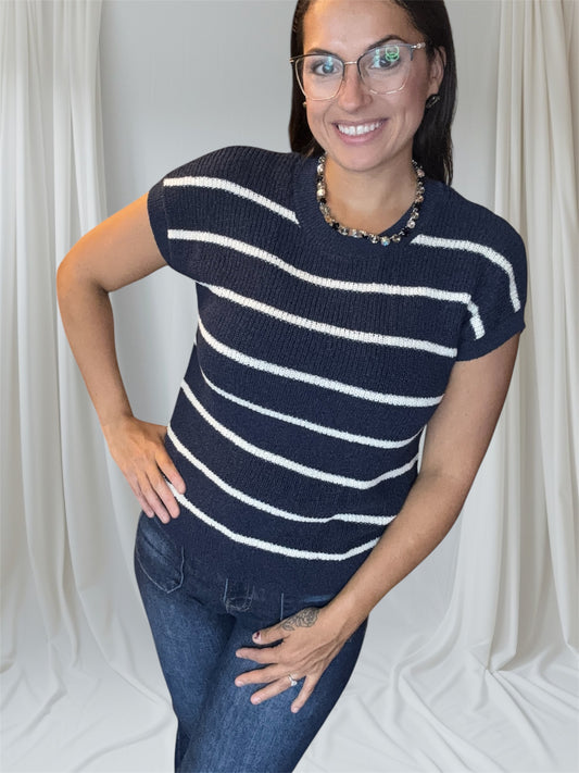 Harbor Dusk Knit Top