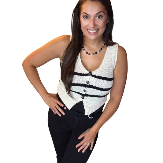 Colette Striped Vest