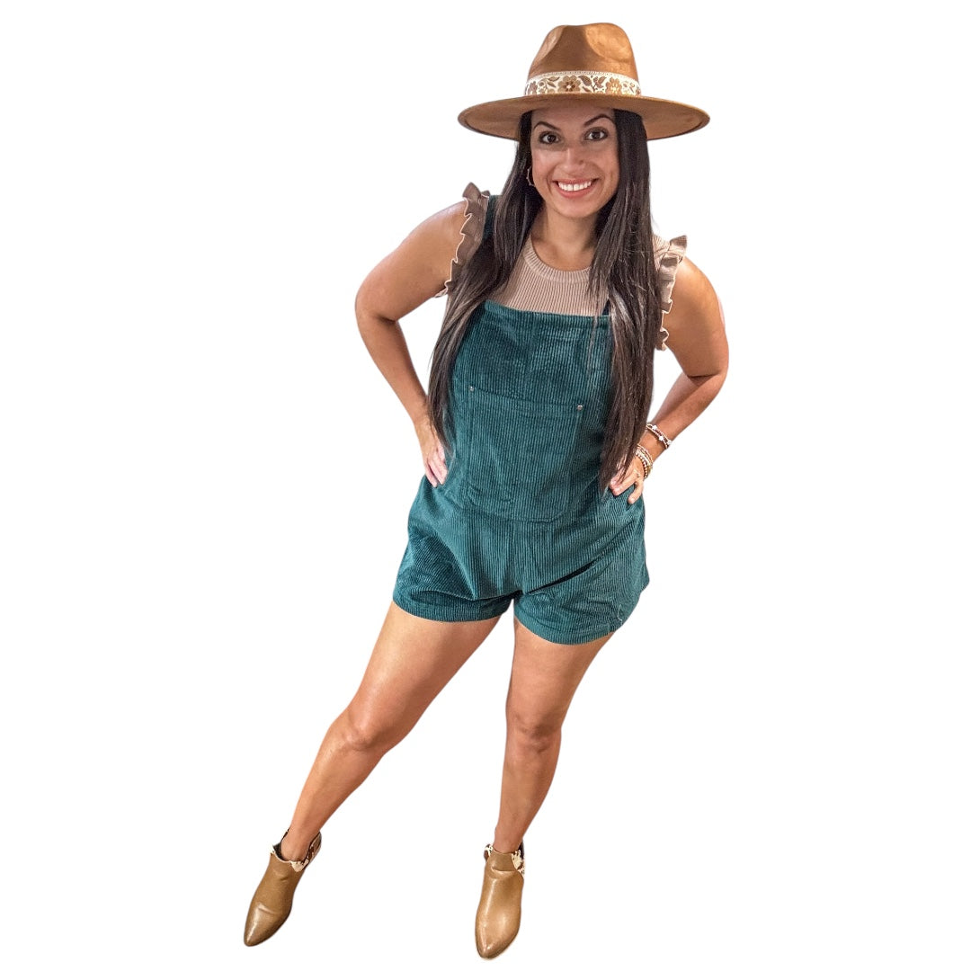 Stassi Corduroy Front Pocket overalls