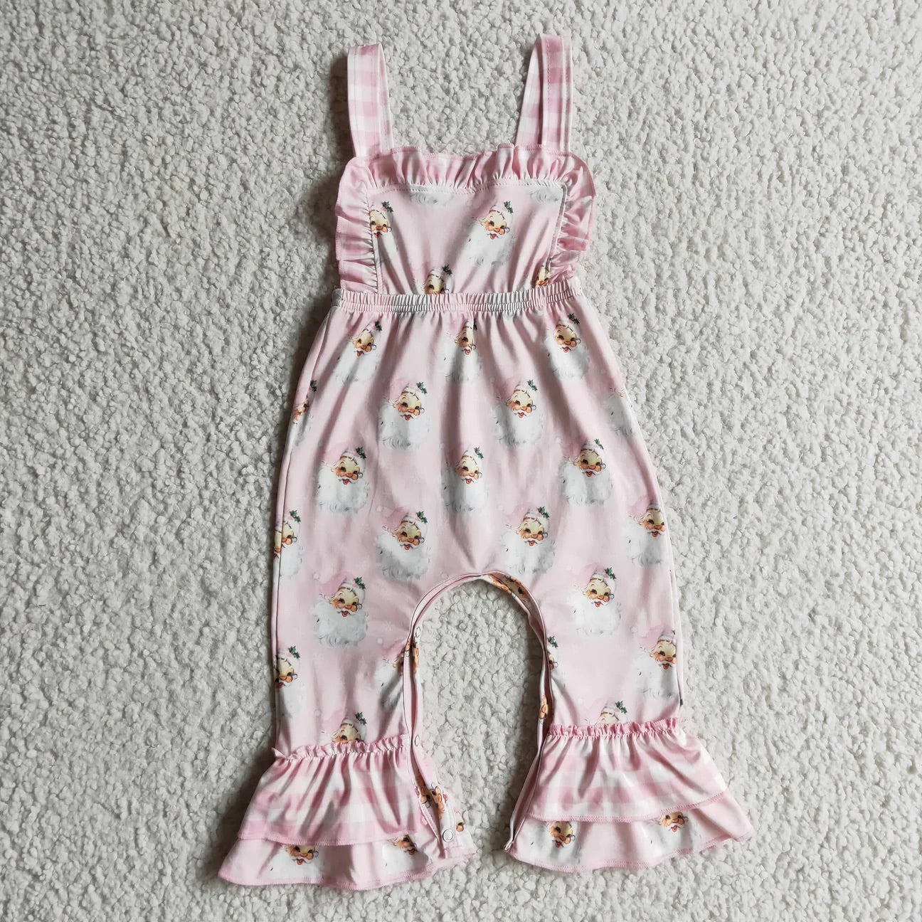Pink Santa Jumpsuit Romper