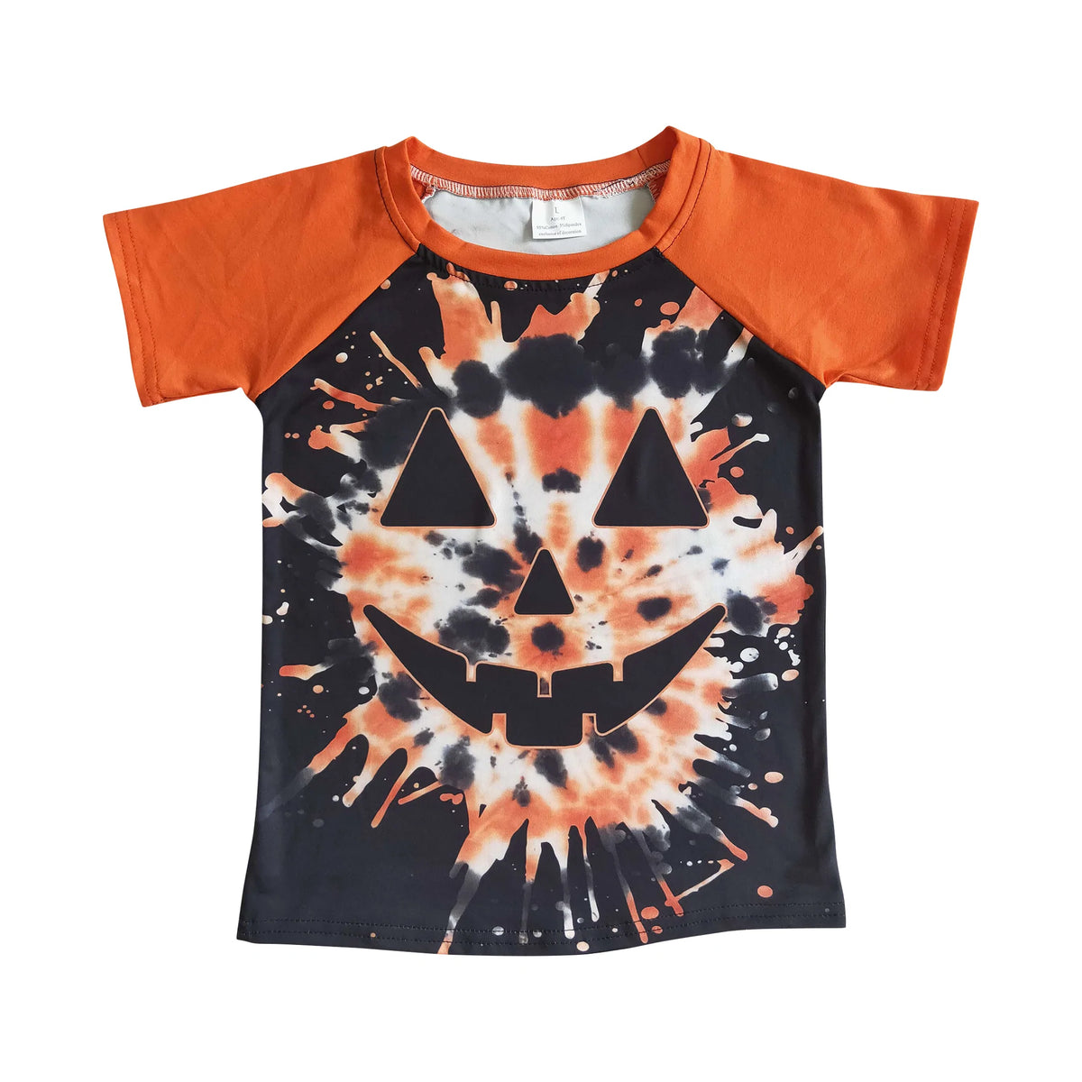 Boys Halloween Tie Dye Pumpkin