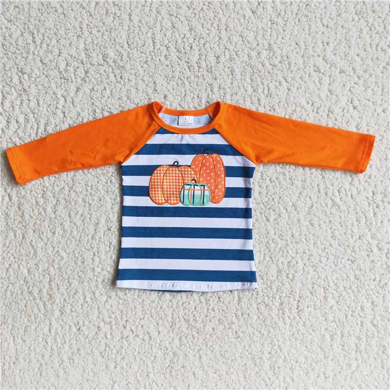Boys Matching Stripe Pumpkin