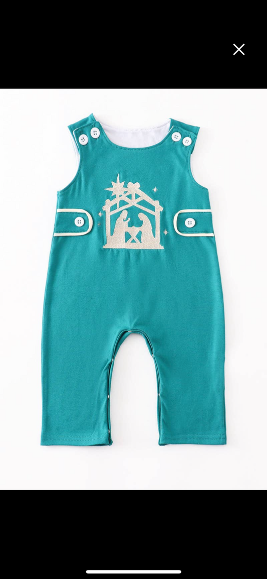 Green Nativity Embroidery Jonjon